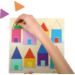 Rolf Puzzels - Reliëfpuzzelserie: ontdek de kleur en grootte, 2 stuk