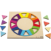 Rolf Puzzels - Reliëfpuzzel ontdek de kleur en vorm - regenboogkring - 16 stukjes