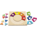 Rolf Puzzels - Reliëfpuzzel ontdek de kleur en vorm - regenboogkring - 16 stukjes