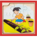 Rolf Puzzels - Groeipuzzel zonnebloem, 4 lagen, 36 stukjes