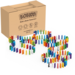 BiOBUDDi Domino 150, mix van 6 kleuren, inclusief 10 figuren