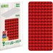 BiOBUDDi Education bouwplatenset 1x blauw, 1x groen, 1x rood en 1x geel