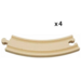 Brio World lange rails bochten (4 stuks)