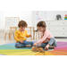 Mat extra groot, rond, regenboog 1 , 200 cm