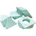 Bouwset educatie inöuqa, Ocean Green, set van 30 stuks