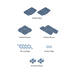 MODU Educatieset klein, Deep Blue / Sky Blue