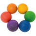 Open eind - Grapat Marbles - knikkers - gekleurd - hout - set van 36 assorti