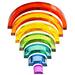 Regenboog van acryl