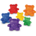 Berenfamilie, regenboogkleuren, set van 96