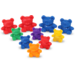 Berenfamilie, regenboogkleuren, set van 96