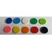 Telschijven 100 stuks, 10 kleuren 20 mm