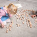 Houten schatten natuurlijke set