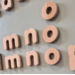 Magnetische houten letters