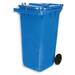 Materiaalcontainer | 240 ltr. | Met slot, kleur blauw