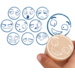 Stempels met 10 emoties