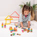 Speelfiguren, regenboog, van hout