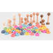 Speelfiguren, regenboog, van hout