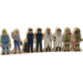 Multiculturele samenleving, 32 houten figuren