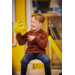 Handpop geel monster 20 cm