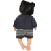 Pop meisje Aziatisch met haar en kleding, 40 cm, Les Pluminis