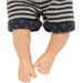 Pop meisje Aziatisch met haar en kleding, 40 cm, Les Pluminis