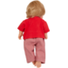 Pop meisje Europees met haar en kleding, 40 cm, Les Pluminis