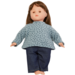 Pop zacht Europees met haar en kleding, 45 cm, Les Pluminis