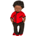 Poppenkledingset multi-cultureel voor poppen vanaf 38 cm