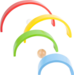 Houten Bouwblokken Regenboog XL, 14dlg.