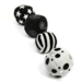 Zwarte en Witte Zachte Activiteitenballen 4pk