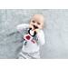 Soft baby toys - Crispy Comforter Teddy Boo Black