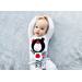 Soft baby toys - Crispy Comforter Teddy Boo Black