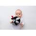 Soft baby toys - Montessori Ball with mirror White