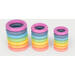 Ringen, regenboog, van hout