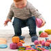 Speelset groot, regenboog, van hout