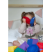 Pittenzakjes sensorisch | regenboog, 6 stuks (past bij Stapelstein)
