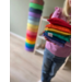 Pittenzakjes sensorisch | regenboog, 6 stuks (past bij Stapelstein)