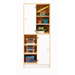 Kast 180 graden onder, 100x90x50 cm (lxbxh) | Ahorn, op plint, deuren wit/Ahorn