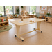 Tafel Flex 210 HPL toplaag ahorn structuur, blad 210 x 80 cm