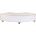 Peuterbank hoek 126 x 43 x 30 cm incl wielen, 2 lades 15 cm hoog, ahorn