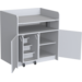 Aankleedtafel Standard 100 wit trap links