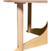 Tafelboom 240cm (h), ronde tafel 150cm, F6 (76cm) HPL blad wit eiken
