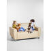 Bank Rolo 2-zits, geremde wielen, stof 7x 32M1709 classic java