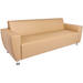 Bank Rolo 3-zits, op poten, stof 7x 32M1709 classic java