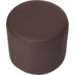 Poefje Robbie 26 cm hoog Ø 30 cm, stof 7x 32M2793 classic lever (bruin)