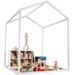 Huisje van balken 6x6 cm dik, metaal 2x2x2 m, dakhoogte 2,5 m RAL 9010