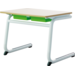 Tafel Steady, blad met PP-rand 70 x 50 cm, met kunststof lade 1-moduul