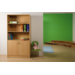 Hoge kast, beuken, 100 × 40 × 188 cm, 2 deuren onder, 4 legplanken