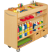 Kast beuken, 105 × 40 × 89, verrijdbaar, excl. bakken