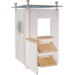 Speelwand Klax garderobe met spiegel, wit gebeitst (inclusief montage)